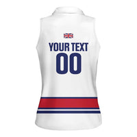 Custom Great Britain Hockey Women Sleeveless Polo Shirt 2025 Go Champions