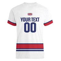 Custom Great Britain Hockey Women V-Neck T-Shirt 2025 Go Champions