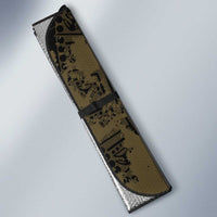 Custom Mexico Football Auto Sun Shade 2025 El Tri Champions Gold Color - Wonder Print Shop