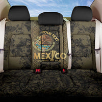 Custom Mexico Football Back Car Seat Cover 2025 El Tri Champions Gold Color - Wonder Print Shop