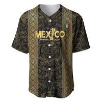 Custom Mexico Football Baseball Jersey 2025 El Tri Champions Gold Color - Wonder Print Shop
