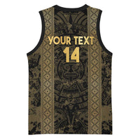 Custom Mexico Football Basketball Jersey 2025 El Tri Champions Gold Color - Wonder Print Shop