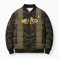 Custom Mexico Football Bomber Puffer Jacket 2025 El Tri Champions Gold Color - Wonder Print Shop