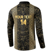 Custom Mexico Football Button Sweatshirt 2025 El Tri Champions Gold Color - Wonder Print Shop