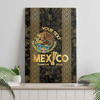Custom Mexico Football Canvas Wall Art 2025 El Tri Champions Gold Color - Wonder Print Shop