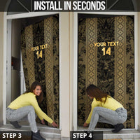 Custom Mexico Football Door Cover 2025 El Tri Champions Gold Color - Wonder Print Shop