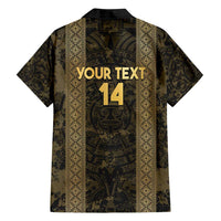 Custom Mexico Football Family Matching Off Shoulder Maxi Dress and Hawaiian Shirt 2025 El Tri Champions Gold Color - Wonder Print Shop