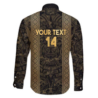 Custom Mexico Football Family Matching Short Sleeve Bodycon Dress and Hawaiian Shirt 2025 El Tri Champions Gold Color - Wonder Print Shop