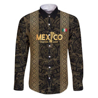 Custom Mexico Football Family Matching Summer Maxi Dress and Hawaiian Shirt 2025 El Tri Champions Gold Color - Wonder Print Shop