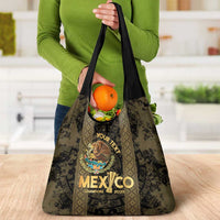 Custom Mexico Football Grocery Bag 2025 El Tri Champions Gold Color - Wonder Print Shop