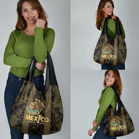 Custom Mexico Football Grocery Bag 2025 El Tri Champions Gold Color - Wonder Print Shop