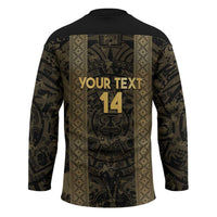 Custom Mexico Football Hockey Jersey 2025 El Tri Champions Gold Color - Wonder Print Shop