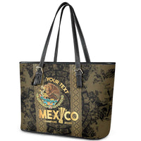 Custom Mexico Football Leather Tote Bag 2025 El Tri Champions Gold Color - Wonder Print Shop