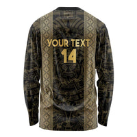 Custom Mexico Football Long Sleeve Shirt 2025 El Tri Champions Gold Color - Wonder Print Shop