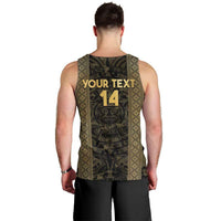 Custom Mexico Football Men Tank Top 2025 El Tri Champions Gold Color - Wonder Print Shop