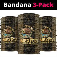 Custom Mexico Football Neck Gaiter 2025 El Tri Champions Gold Color - Wonder Print Shop