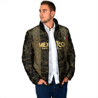 Custom Mexico Football Padded Jacket 2025 El Tri Champions Gold Color - Wonder Print Shop