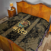 Custom Mexico Football Quilt 2025 El Tri Champions Gold Color - Wonder Print Shop