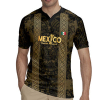 Custom Mexico Football Rugby Jersey 2025 El Tri Champions Gold Color - Wonder Print Shop
