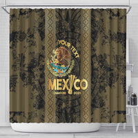Custom Mexico Football Shower Curtain 2025 El Tri Champions Gold Color - Wonder Print Shop