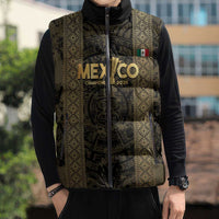 Custom Mexico Football Sleeveless Puffer Jacket 2025 El Tri Champions Gold Color - Wonder Print Shop