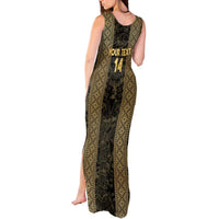 Custom Mexico Football Tank Maxi Dress 2025 El Tri Champions Gold Color - Wonder Print Shop