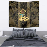 Custom Mexico Football Tapestry 2025 El Tri Champions Gold Color - Wonder Print Shop