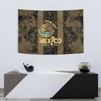Custom Mexico Football Tapestry 2025 El Tri Champions Gold Color - Wonder Print Shop