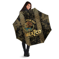 Custom Mexico Football Umbrella 2025 El Tri Champions Gold Color - Wonder Print Shop