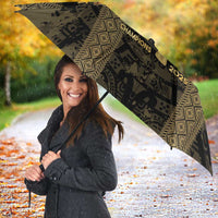 Custom Mexico Football Umbrella 2025 El Tri Champions Gold Color - Wonder Print Shop