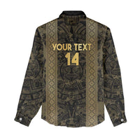 Custom Mexico Football Women Casual Shirt 2025 El Tri Champions Gold Color - Wonder Print Shop