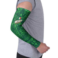 Custom Mexico Football Arm Sleeves 2025 El Tri Champions Green Color - Wonder Print Shop