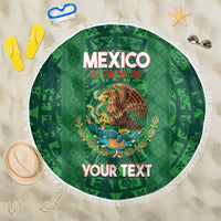 Custom Mexico Football Beach Blanket 2025 El Tri Champions Green Color - Wonder Print Shop