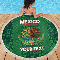 Custom Mexico Football Beach Blanket 2025 El Tri Champions Green Color - Wonder Print Shop