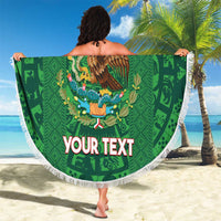 Custom Mexico Football Beach Blanket 2025 El Tri Champions Green Color - Wonder Print Shop