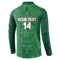 Custom Mexico Football Button Sweatshirt 2025 El Tri Champions Green Color - Wonder Print Shop