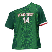 Custom Mexico Football Cross Shoulder Shirt 2025 El Tri Champions Green Color - Wonder Print Shop