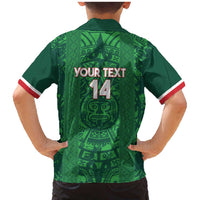 Custom Mexico Football Family Matching Mermaid Dress and Hawaiian Shirt 2025 El Tri Champions Green Color - Wonder Print Shop
