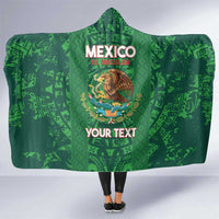 Custom Mexico Football Hooded Blanket 2025 El Tri Champions Green Color - Wonder Print Shop
