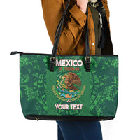 Custom Mexico Football Leather Tote Bag 2025 El Tri Champions Green Color - Wonder Print Shop