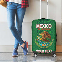 Custom Mexico Football Luggage Cover 2025 El Tri Champions Green Color - Wonder Print Shop