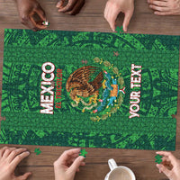 Custom Mexico Football Puzzle 2025 El Tri Champions Green Color - Wonder Print Shop