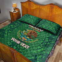 Custom Mexico Football Quilt Bed Set 2025 El Tri Champions Green Color - Wonder Print Shop