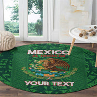 Custom Mexico Football Round Carpet 2025 El Tri Champions Green Color - Wonder Print Shop