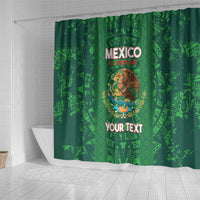 Custom Mexico Football Shower Curtain 2025 El Tri Champions Green Color - Wonder Print Shop