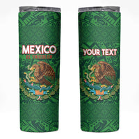 Custom Mexico Football Skinny Tumbler 2025 El Tri Champions Green Color - Wonder Print Shop