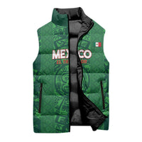 Custom Mexico Football Sleeveless Puffer Jacket 2025 El Tri Champions Green Color - Wonder Print Shop