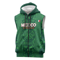 Custom Mexico Football Sleeveless Zip Hoodie 2025 El Tri Champions Green Color - Wonder Print Shop