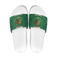 Custom Mexico Football Slide Sandals 2025 El Tri Champions Green Color - Wonder Print Shop