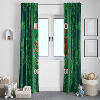 Custom Mexico Football Window Curtain 2025 El Tri Champions Green Color - Wonder Print Shop